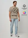 Мужская базовая футболка / Крутись