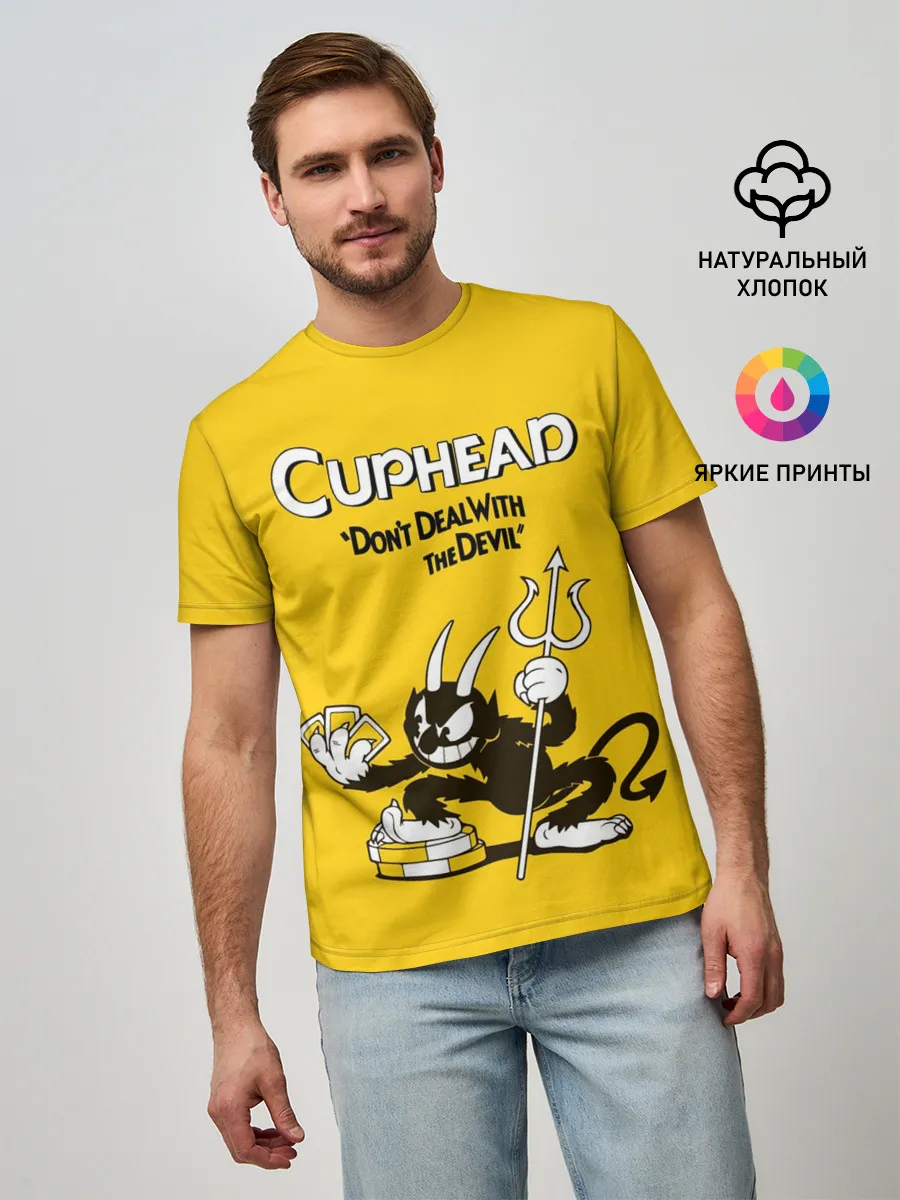 Мужская базовая футболка / Cuphead