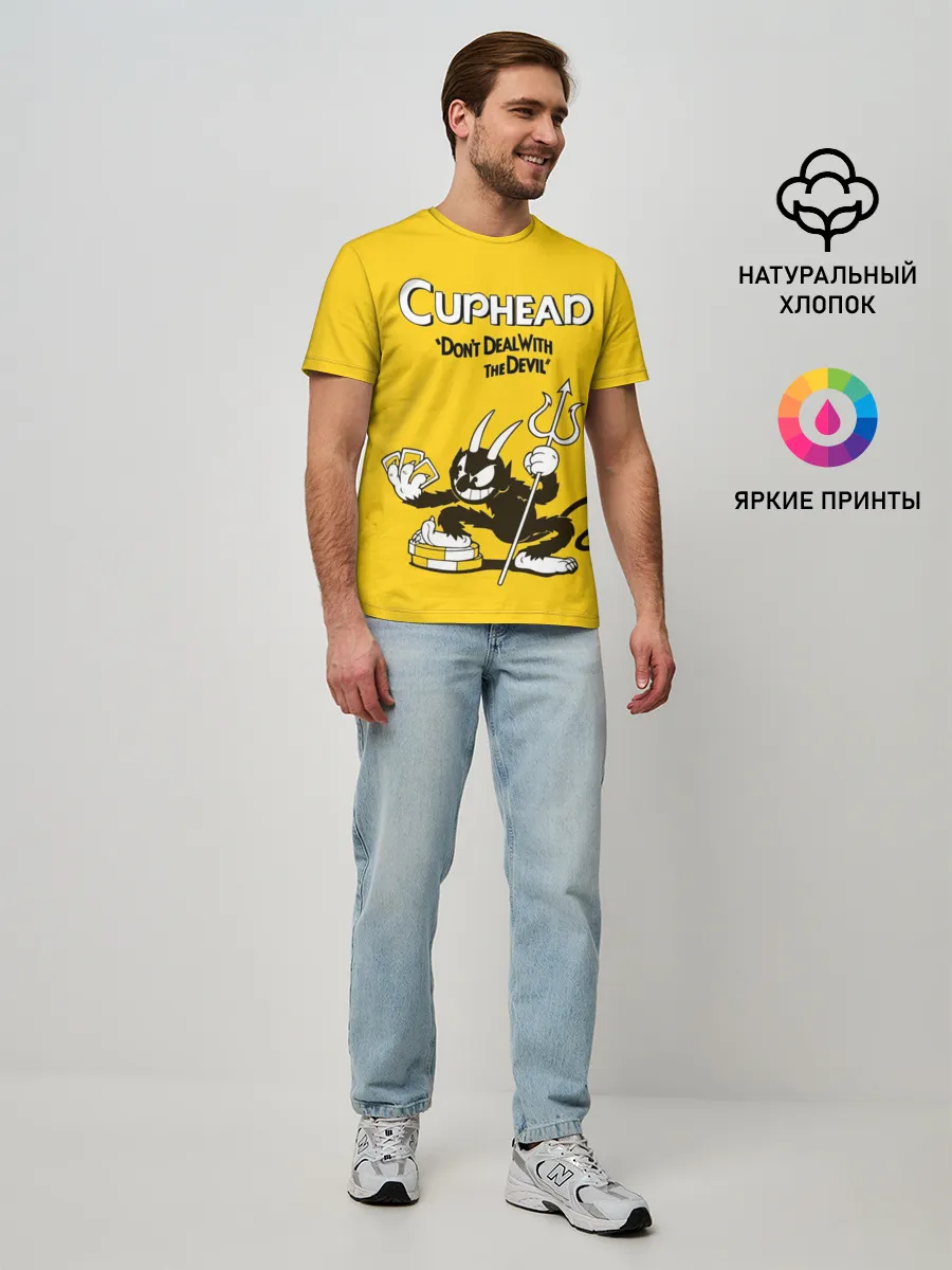 Мужская базовая футболка / Cuphead