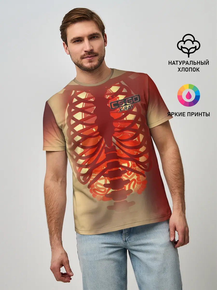 Мужская базовая футболка / cs:go | X-Ray Style