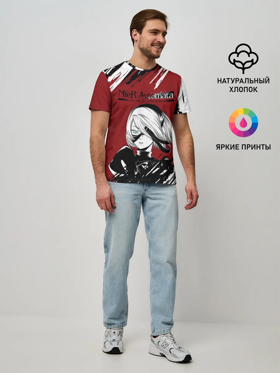 Мужская базовая футболка / ЙоРХа | Nier Automata