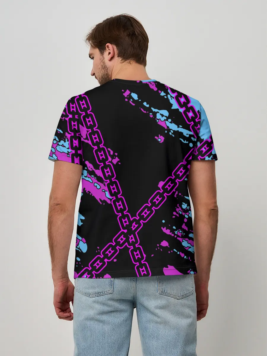 Мужская базовая футболка / Geometry Dash