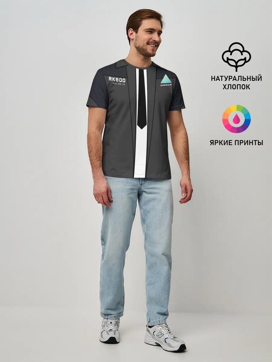 Мужская базовая футболка / Detroit RK800