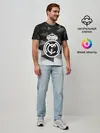 Мужская базовая футболка / FC Real Madrid sport geometry
