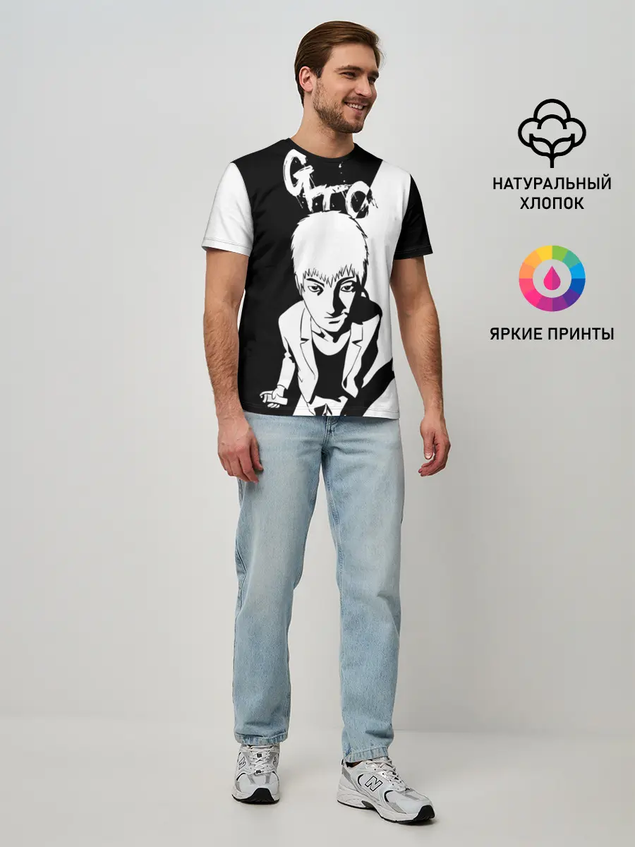 Мужская базовая футболка / Onizuka oldschool anime