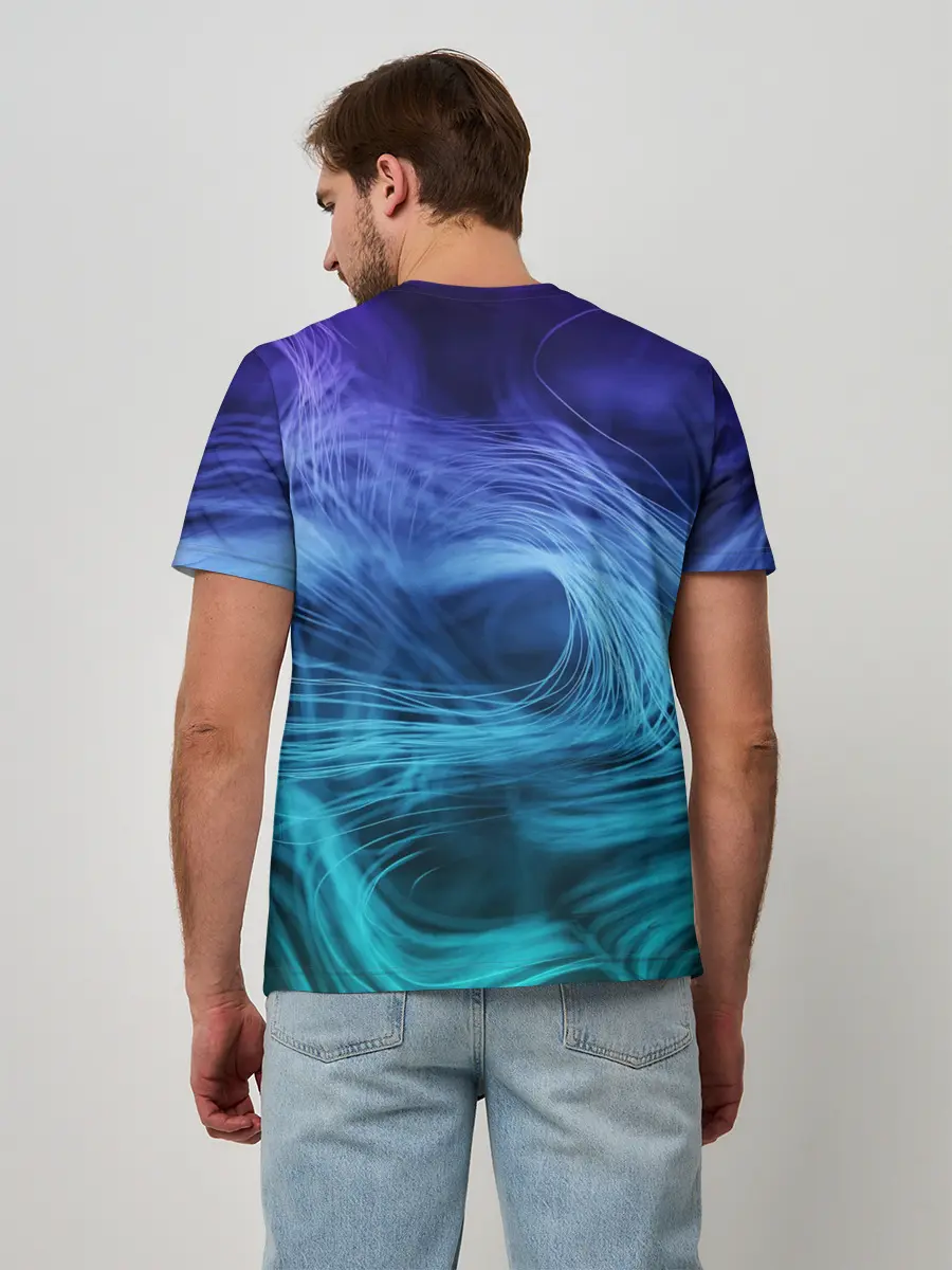 Мужская базовая футболка / Линии материи