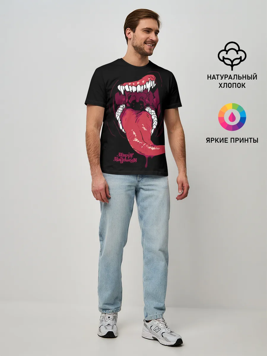 Мужская базовая футболка / Пасть хищника