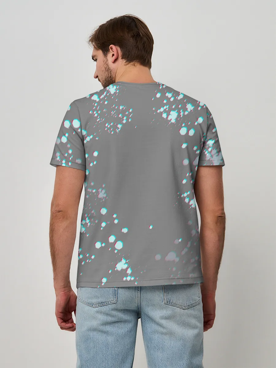 Мужская базовая футболка / 067 | ГЛИТЧ