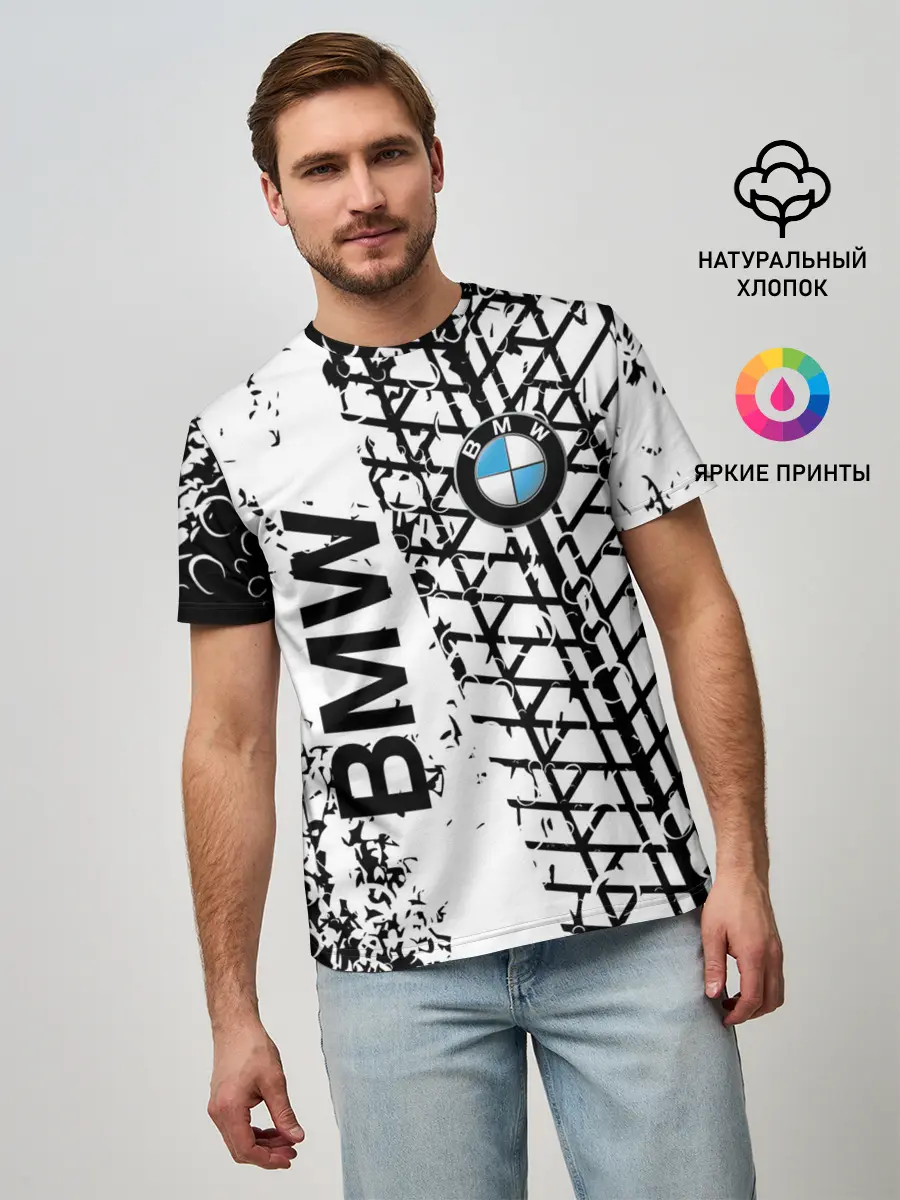 Мужская базовая футболка / BMW.