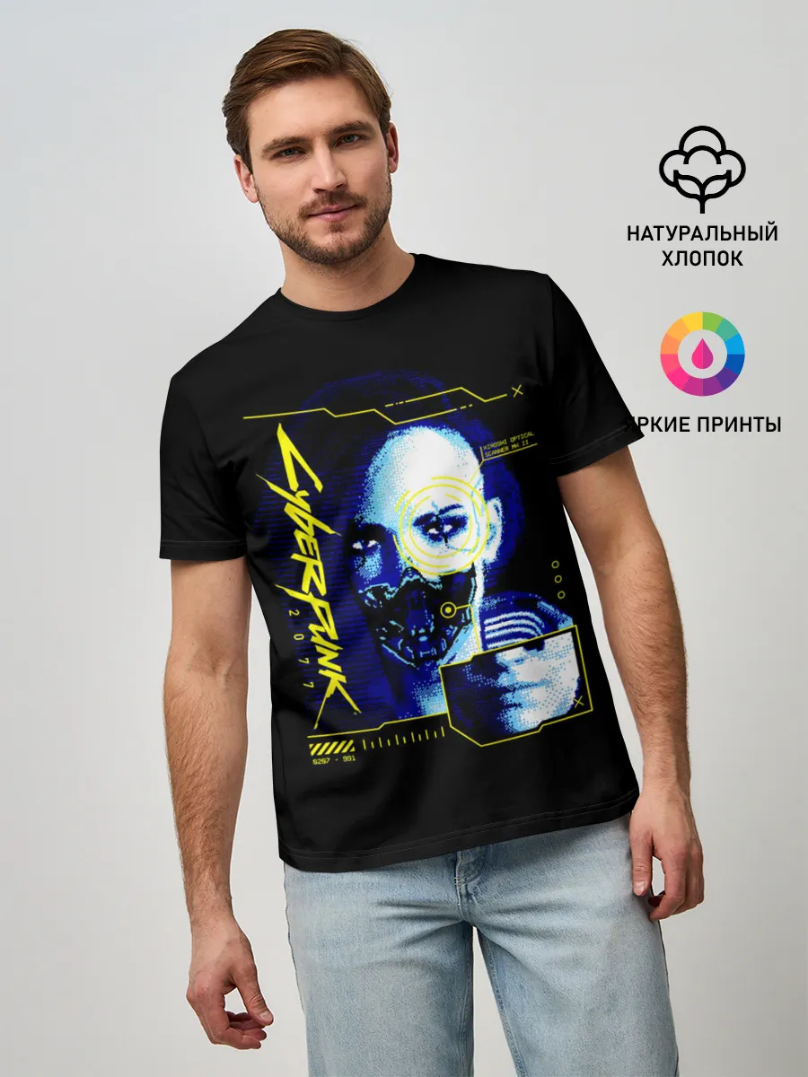 Мужская базовая футболка / Cyberpunk 2077 Judy