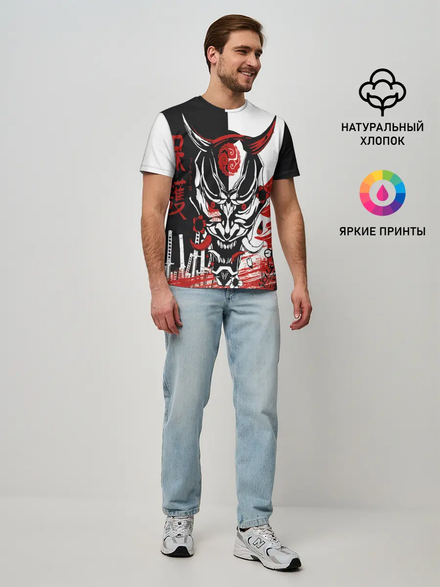 Мужская базовая футболка / Самурай Samurai