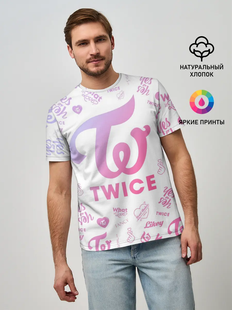 Мужская базовая футболка / TWICE
