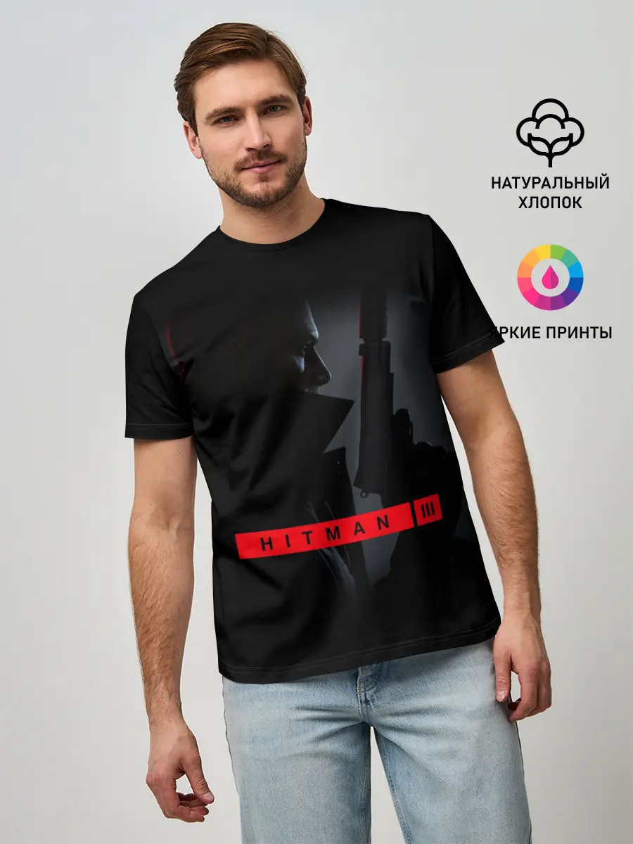 Мужская базовая футболка / HITMAN 3