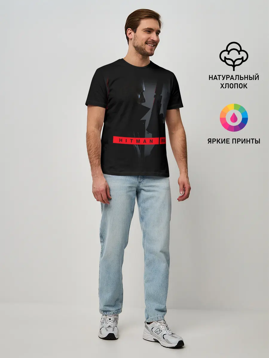 Мужская базовая футболка / HITMAN 3
