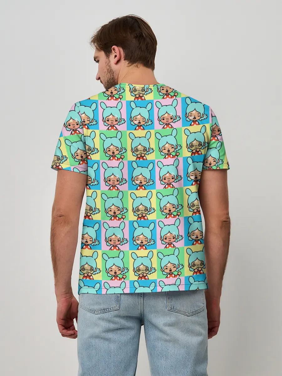 Мужская базовая футболка / Toca Boca logo | Тока Бока Рита