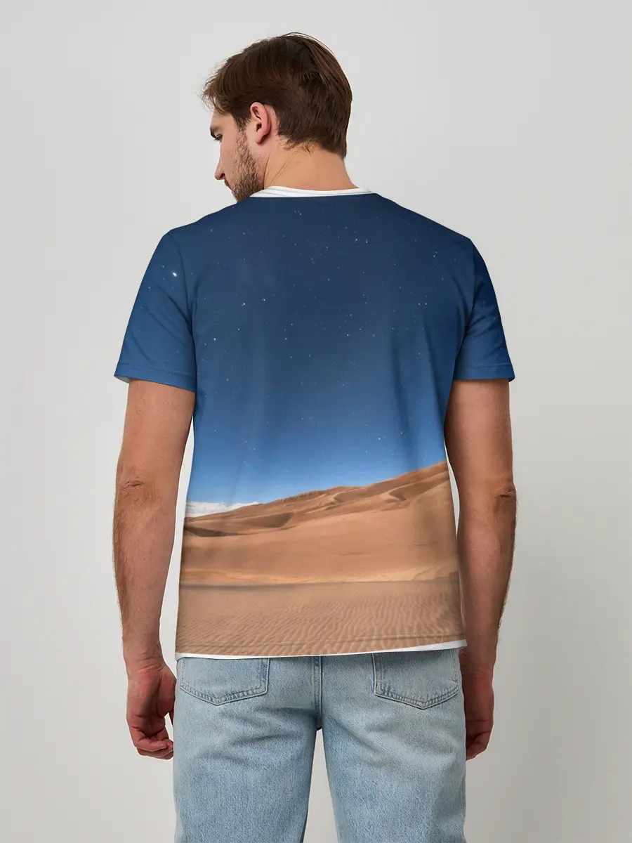 Мужская базовая футболка / Пустыня