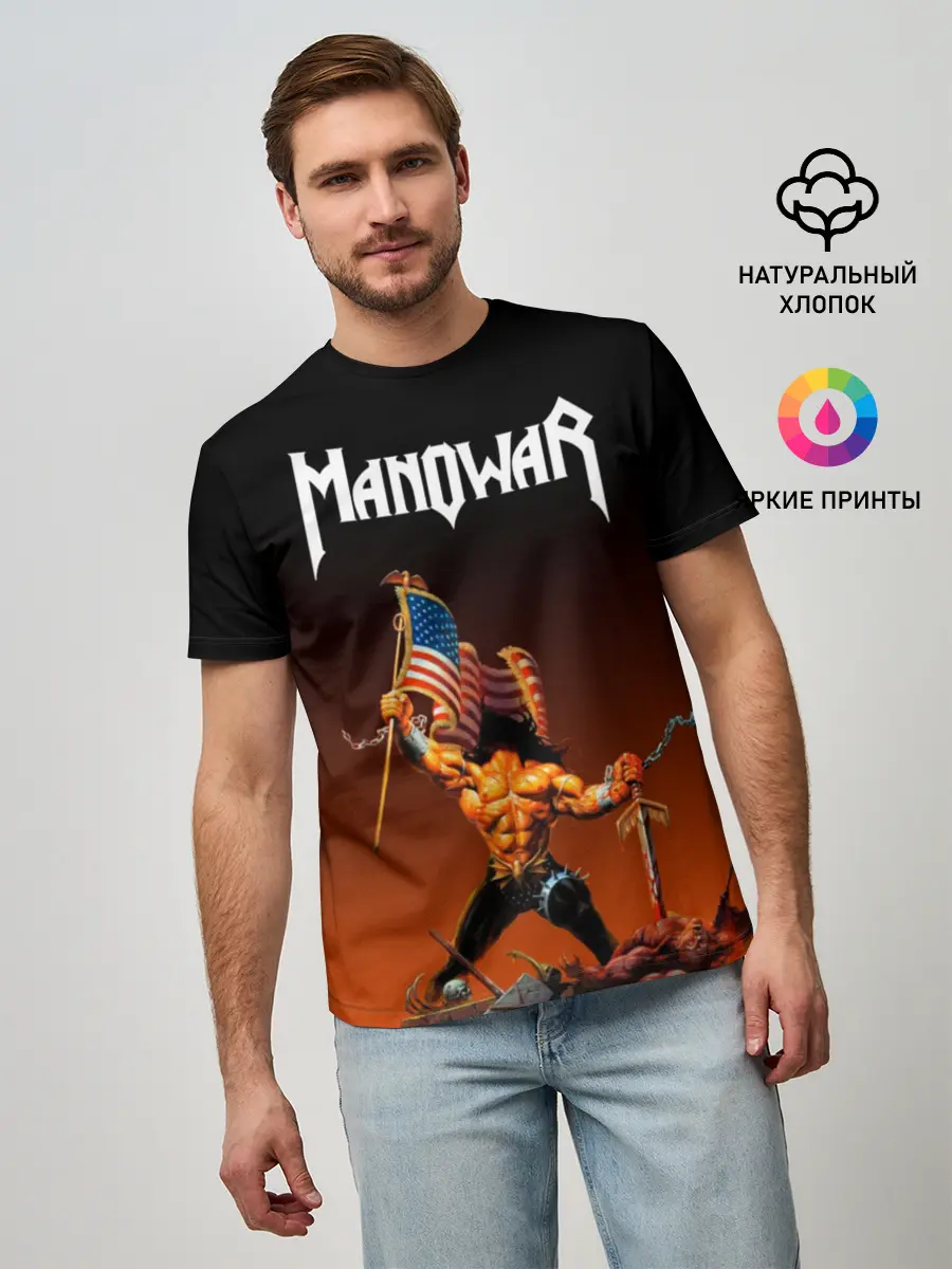 Мужская базовая футболка / MANOWAR