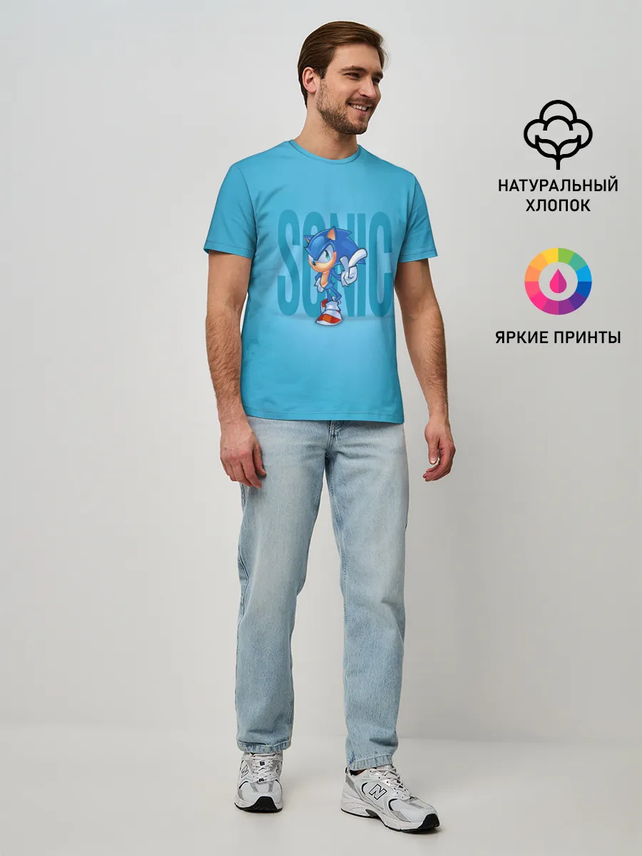 Мужская базовая футболка / Легендарный ёж