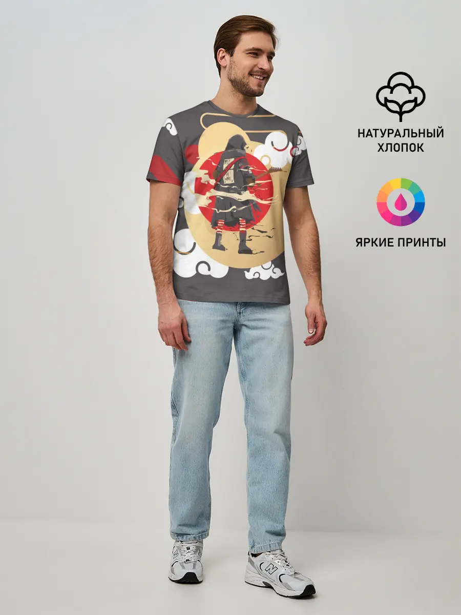 Мужская базовая футболка / Ниндзя. Япония