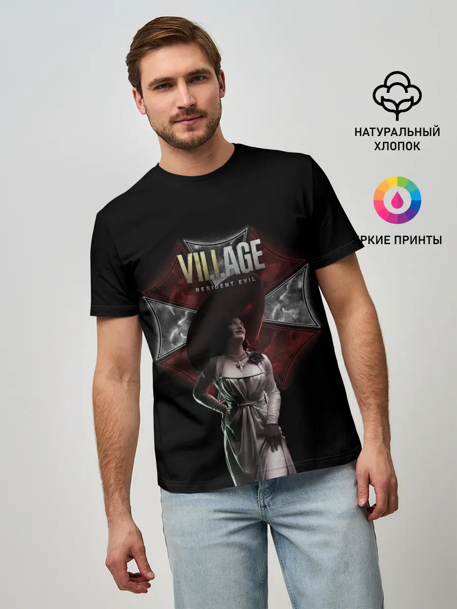 Мужская базовая футболка / Resident Evil. Lady Dimitrescu