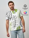 Мужская базовая футболка / Листья