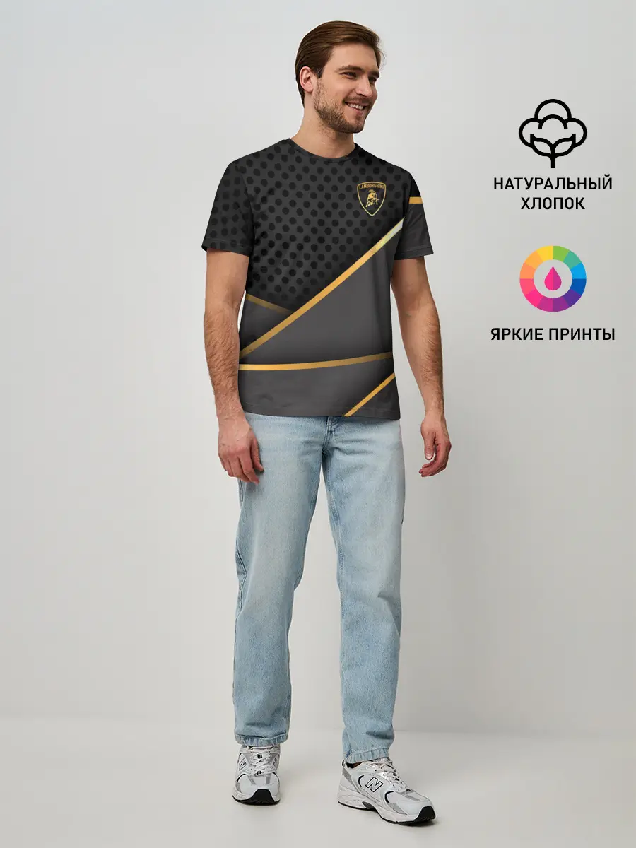 Мужская базовая футболка / Lamborghini