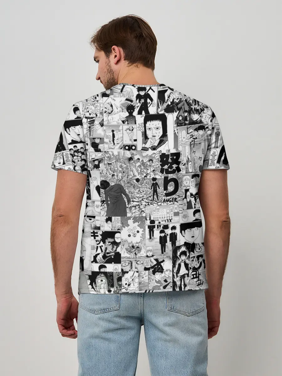 Мужская базовая футболка / МОБ ПСИХО 100