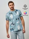 Мужская базовая футболка / Собачки
