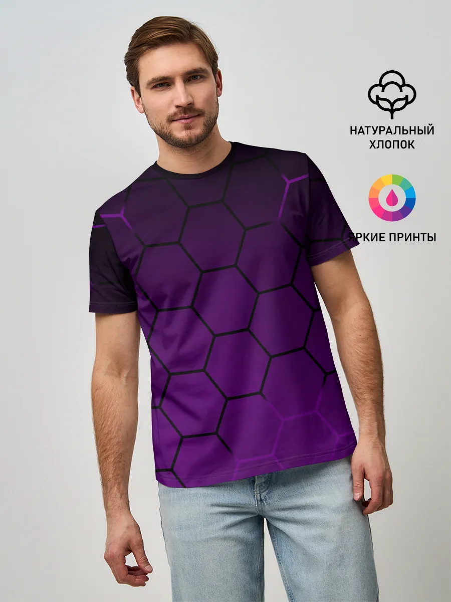 Мужская базовая футболка / Неоновая броня