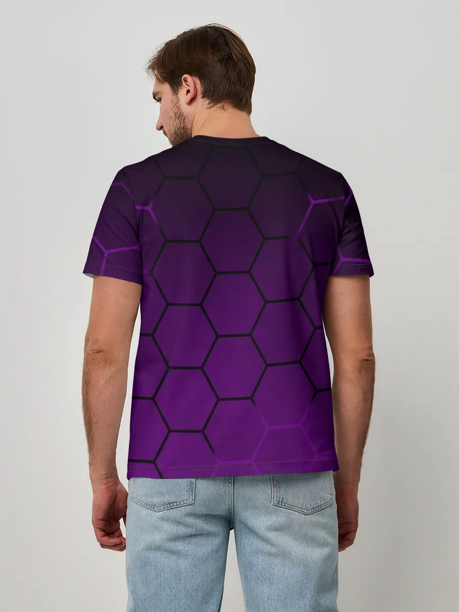 Мужская базовая футболка / Неоновая броня