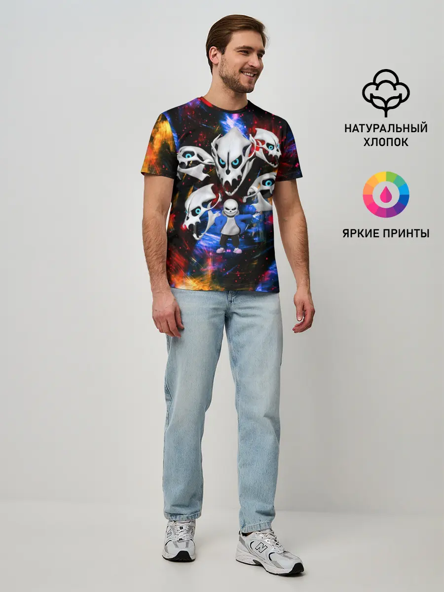 Мужская базовая футболка / Санс | Undertale