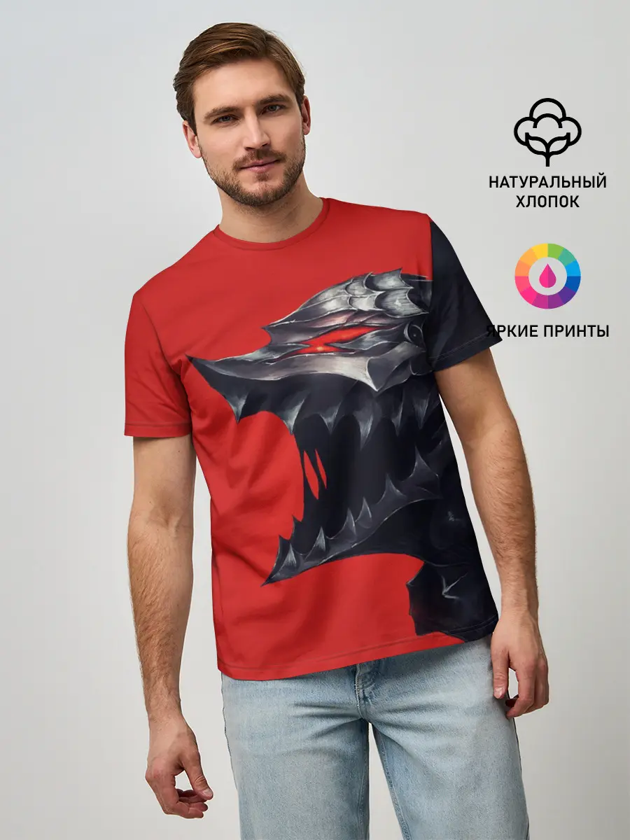 Мужская базовая футболка / BERSERK маска