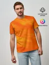 Мужская базовая футболка / ОРАНЖЕВАЯ КРАСКА