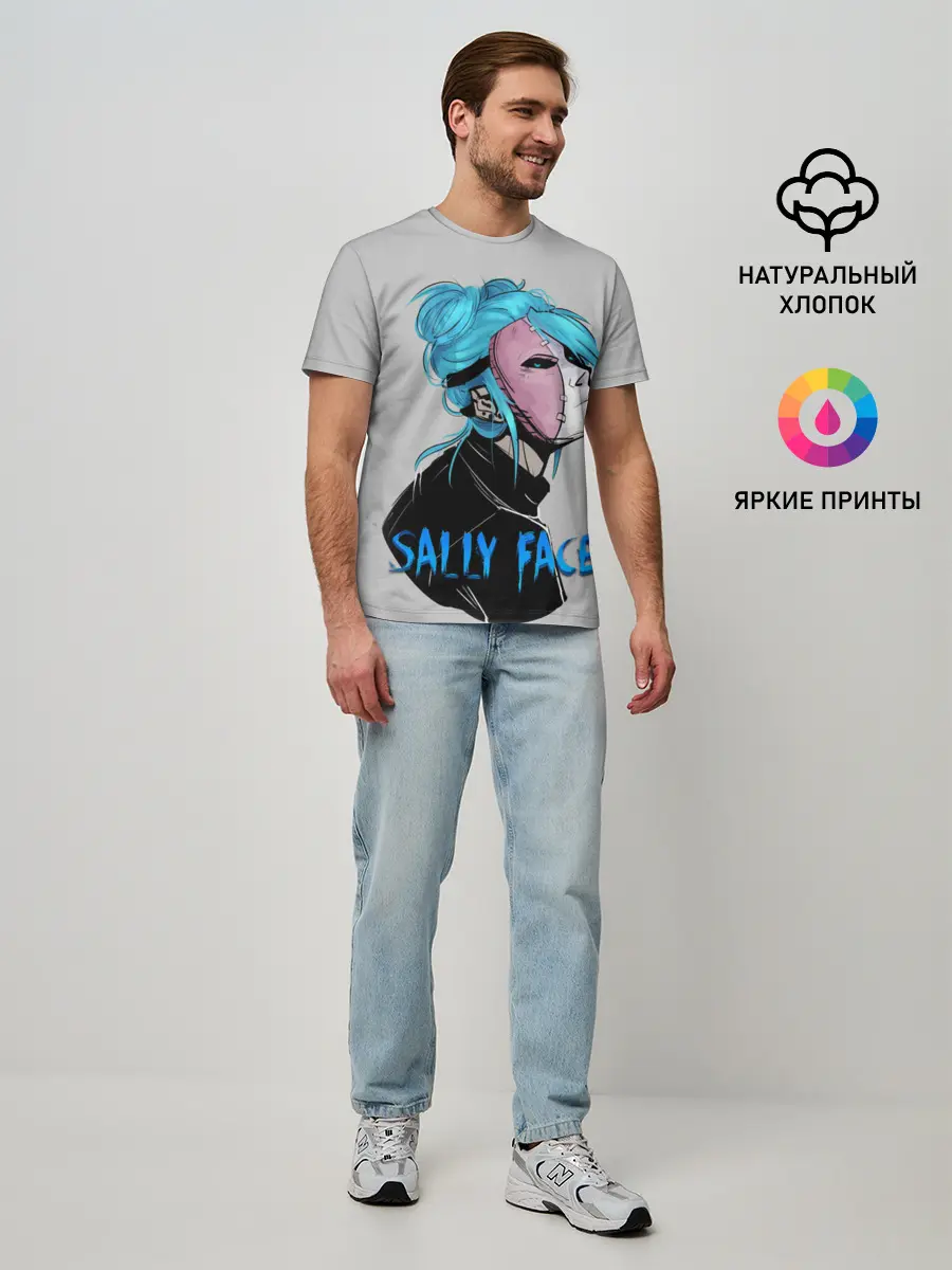 Мужская базовая футболка / Sally Face