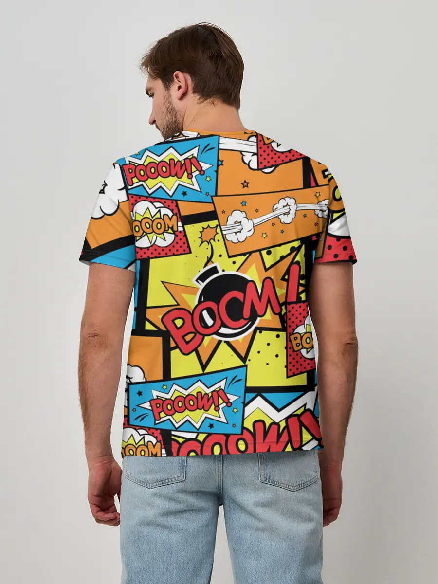 Мужская базовая футболка / Boom Pop Art