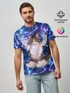 Мужская базовая футболка / Грозовой Котик