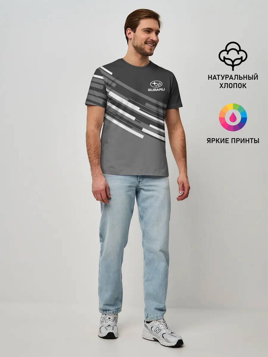 Мужская базовая футболка / SUBARU SPORT