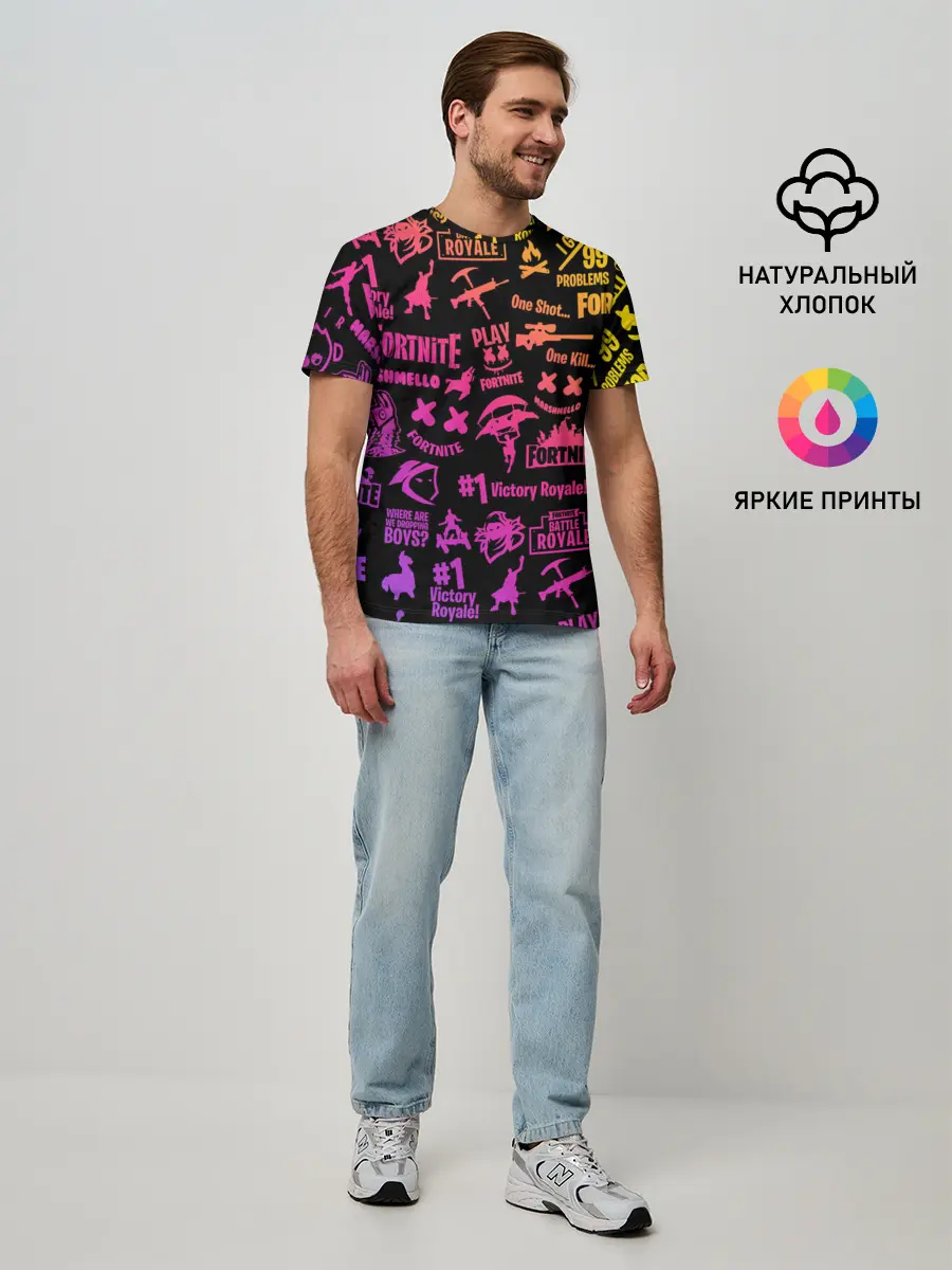 Мужская базовая футболка / FORTNITE PARTY EVENT / ФОРТНАЙТ