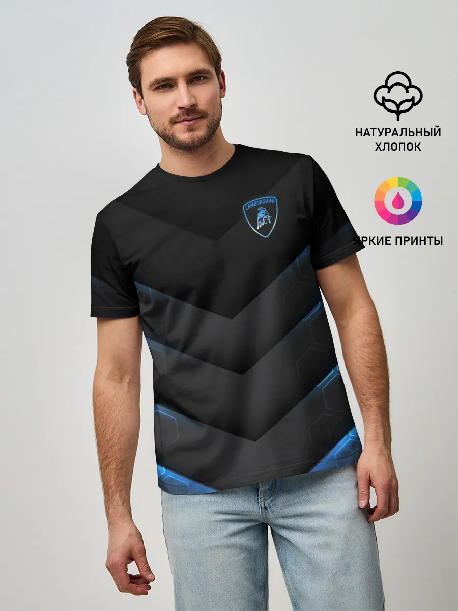 Мужская базовая футболка / Lamborghini