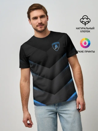 Мужская базовая футболка / Lamborghini