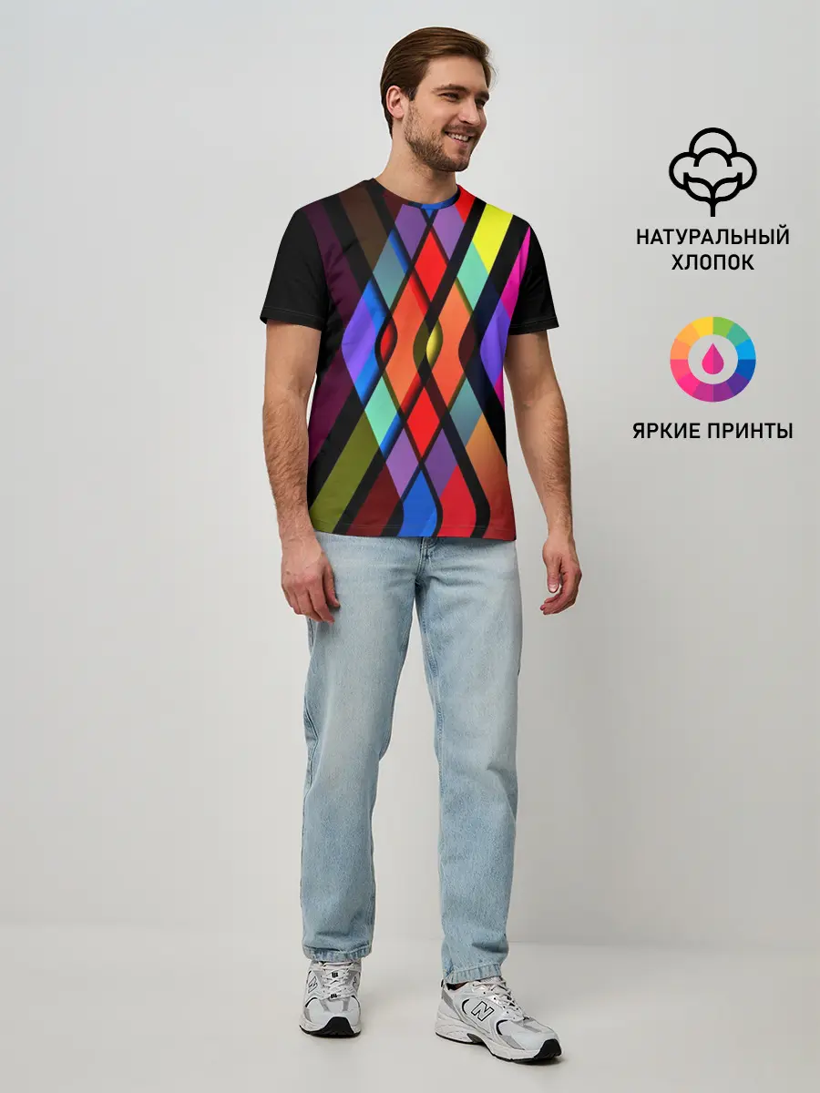 Мужская базовая футболка / Пересечение