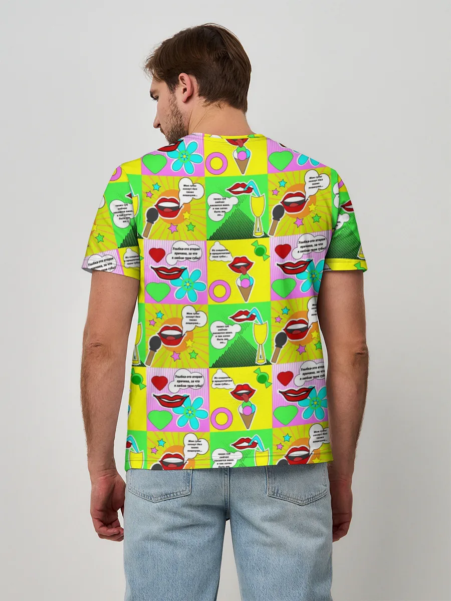 Мужская базовая футболка / Поэзия губ