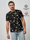 Мужская базовая футболка / Sailor Moon Pattern