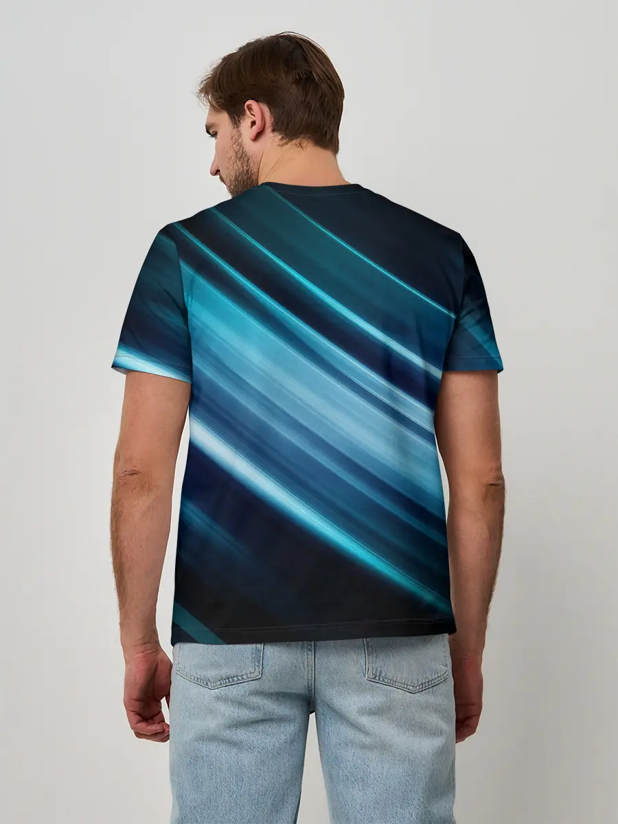 Мужская базовая футболка / GEOMETRY STRIPES