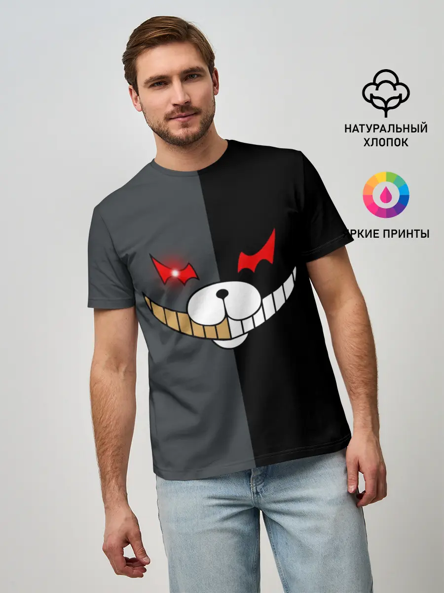 Мужская базовая футболка / KUROKUMA x MONOKUMA