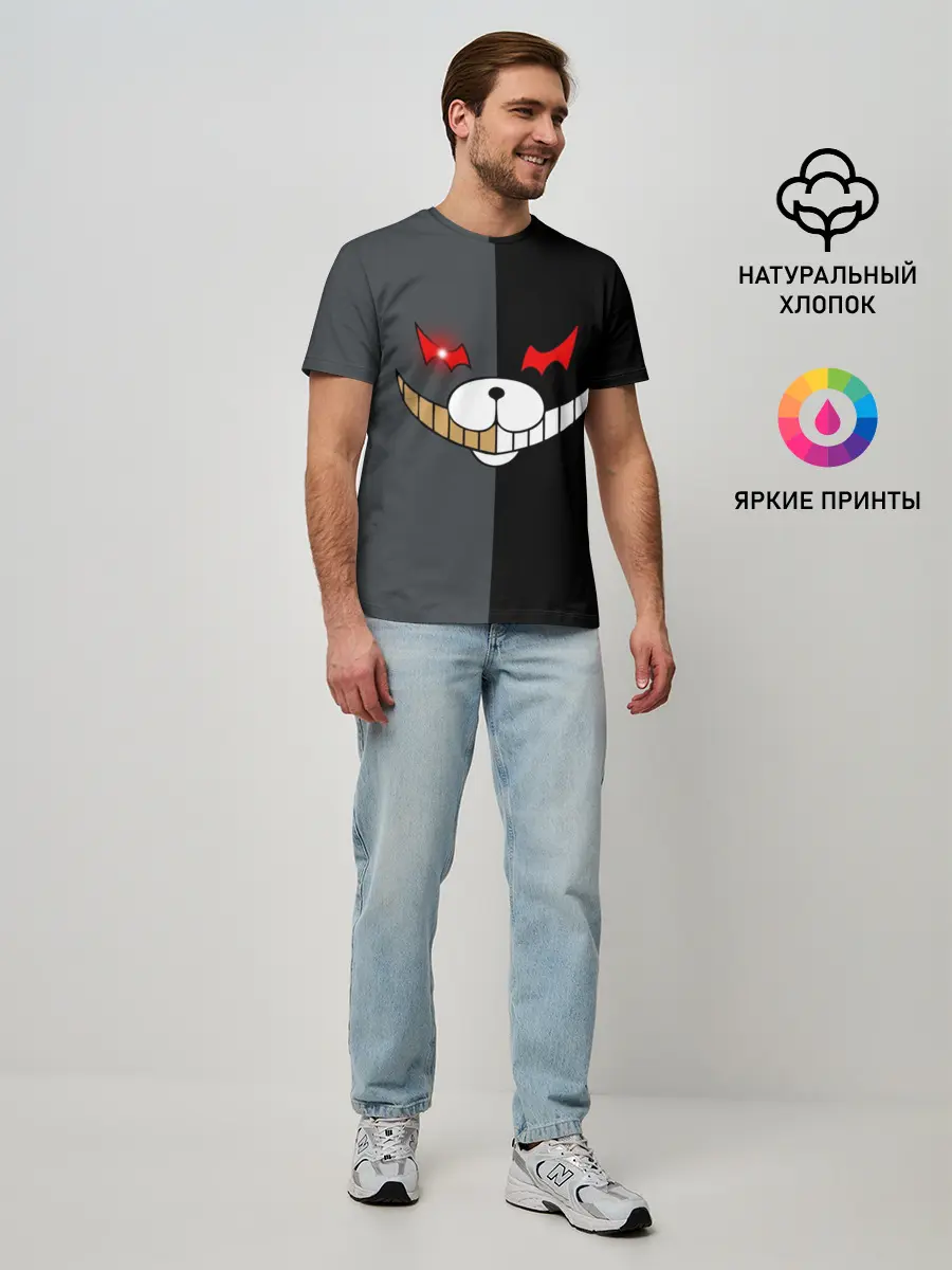 Мужская базовая футболка / KUROKUMA x MONOKUMA
