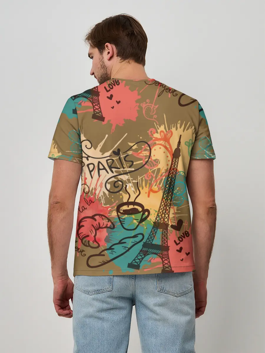 Мужская базовая футболка / Париж