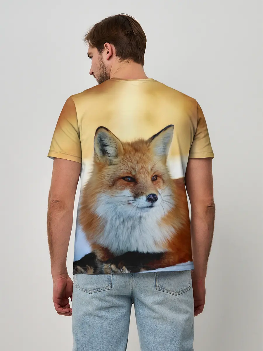 Мужская базовая футболка / Лиса