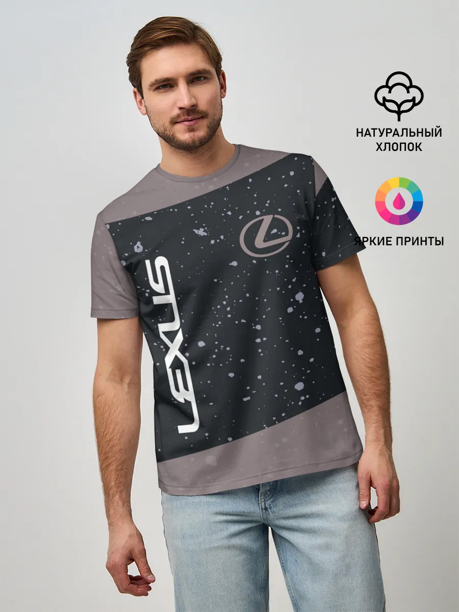 Мужская базовая футболка / LEXUS / ЛЕКСУС