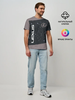 Мужская базовая футболка / LEXUS / ЛЕКСУС